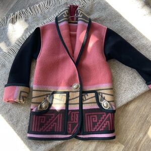 Southwest vintage wool jacket reversible- perfect condition